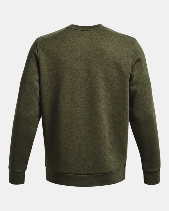 Herenshirt UA Essential Fleece met ronde hals, Green, pdpMainDesktop image number 5